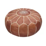 moroccan leather pouf