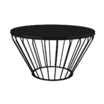 black wire coffee table round
