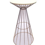 Wireline Cocktail Table Gold