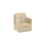 Woody One Seater Sofa - Beige