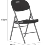Discover timeless elegance with our Folding Chair in Black. Whether for events or everyday use, these chairs combine sleek design with practicality. The black finish adds a touch of sophistication to any setting, while the folding feature ensures easy storage and portability. Durable and versatile, our black folding chairs are perfect for both indoor and outdoor occasions, providing comfortable seating with a stylish edge.