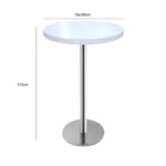 Set the Scene with Elegance: Elevate Your Events with the Gloria High Table in Classic White