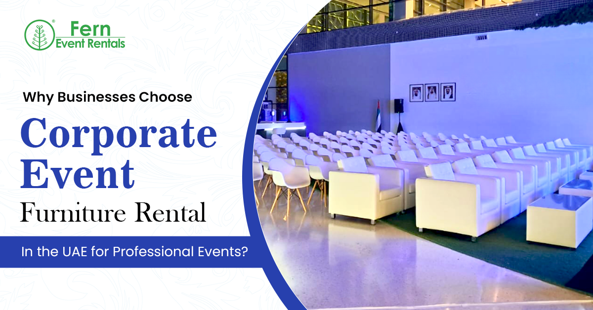 corporate event furniture rental Dubai