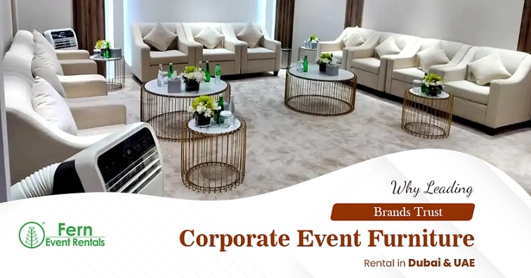 corporate event furniture rental Dubai