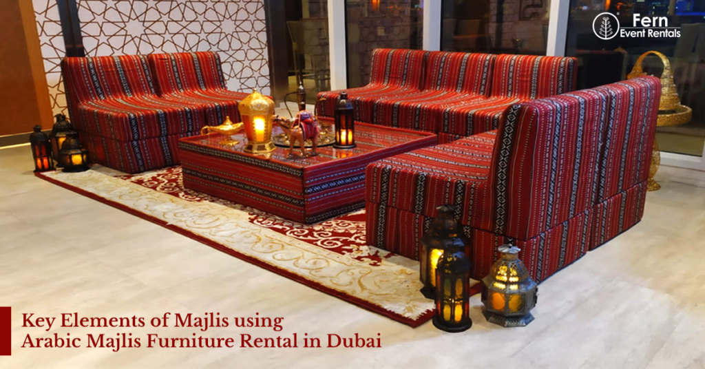 Arabic majlis furniture rental in Dubai