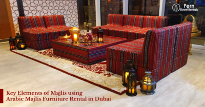 Arabic majlis furniture rental in Dubai