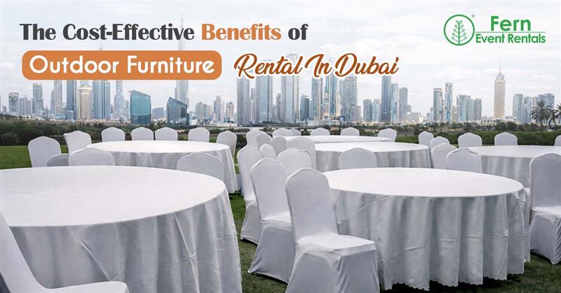 outdoor furniture rental Dubai