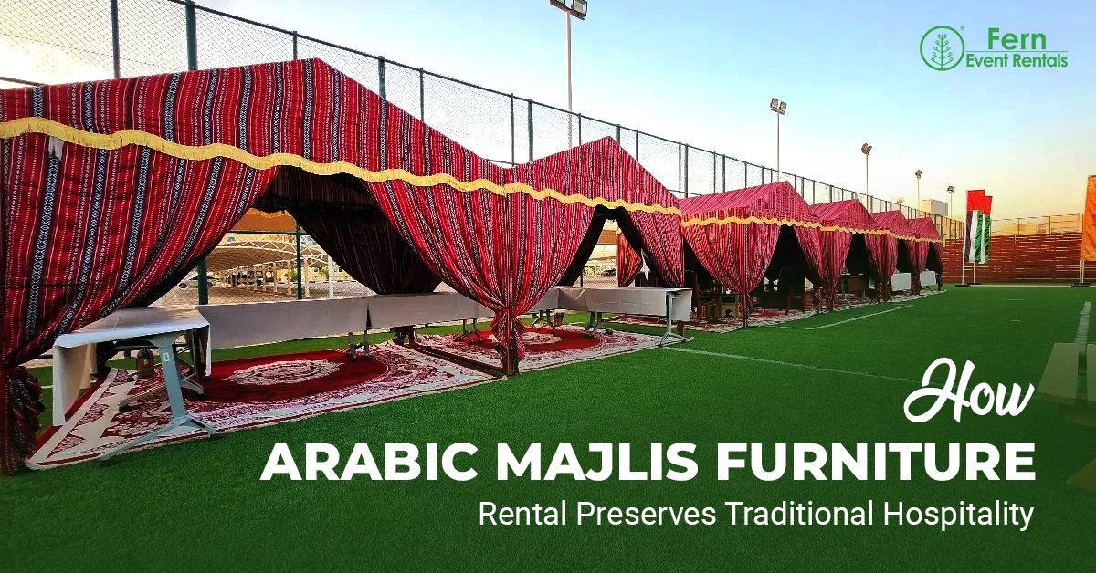 Arabic majlis furniture rental Dubai