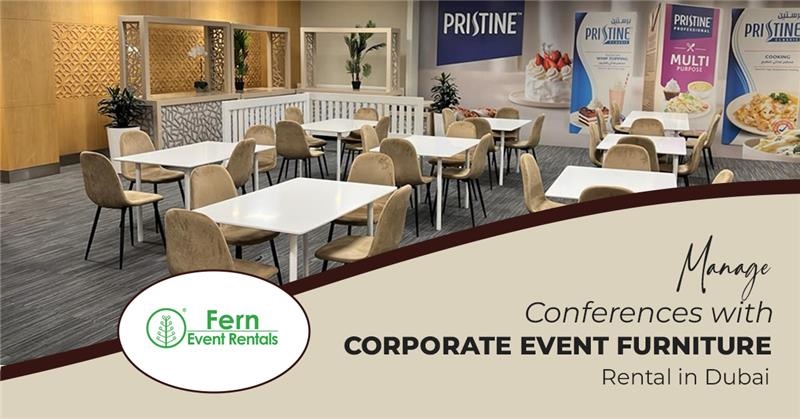corporate event furniture rental Dubai
