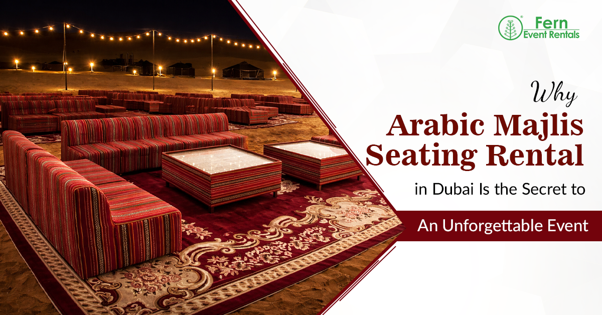 Arabic Majlis seating rental in Dubai
