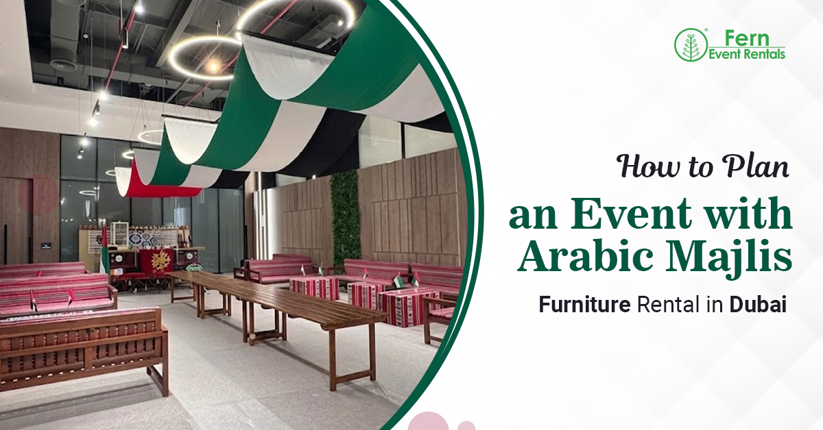 Arabic majlis furniture rental Dubai