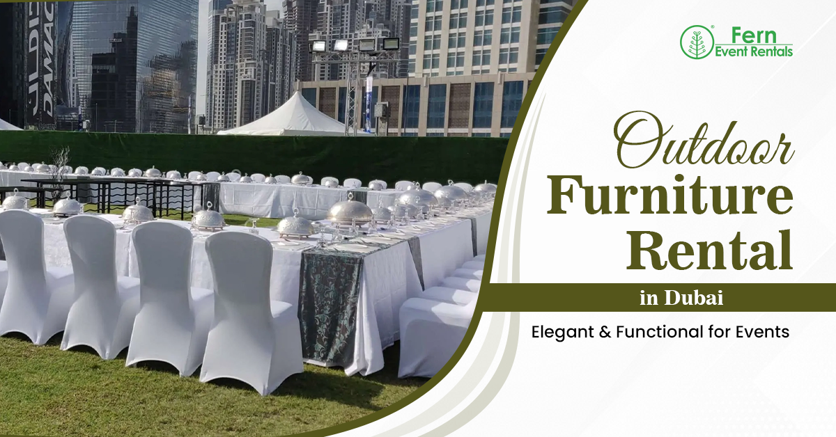 outdoor furniture rental Dubai