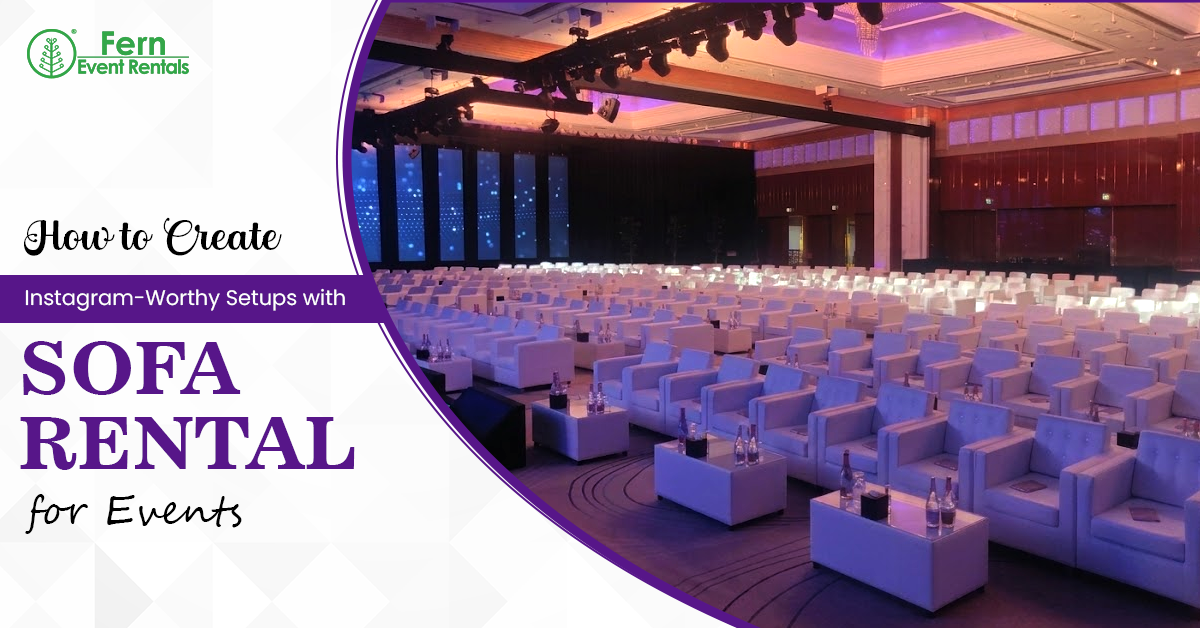 sofa rental for event