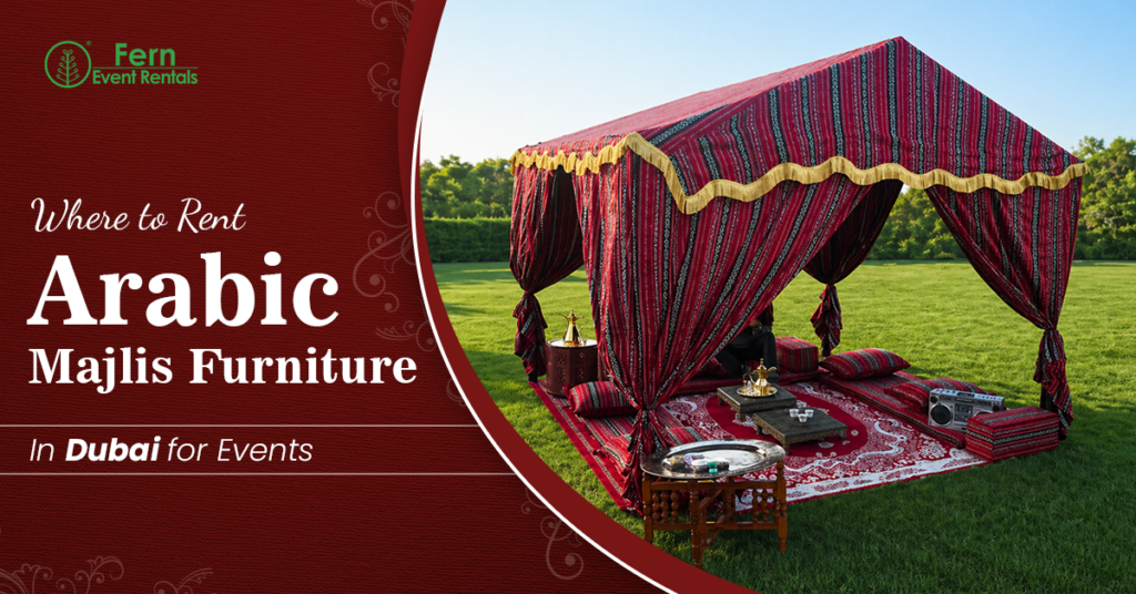 Arabic majlis furniture rental Dubai