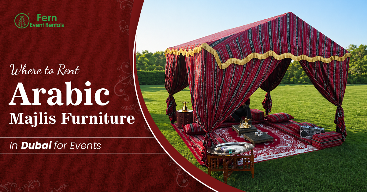 Arabic majlis furniture rental Dubai