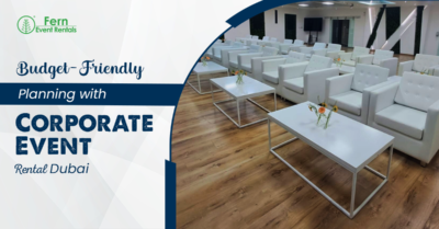 corporate event furniture rental Dubai