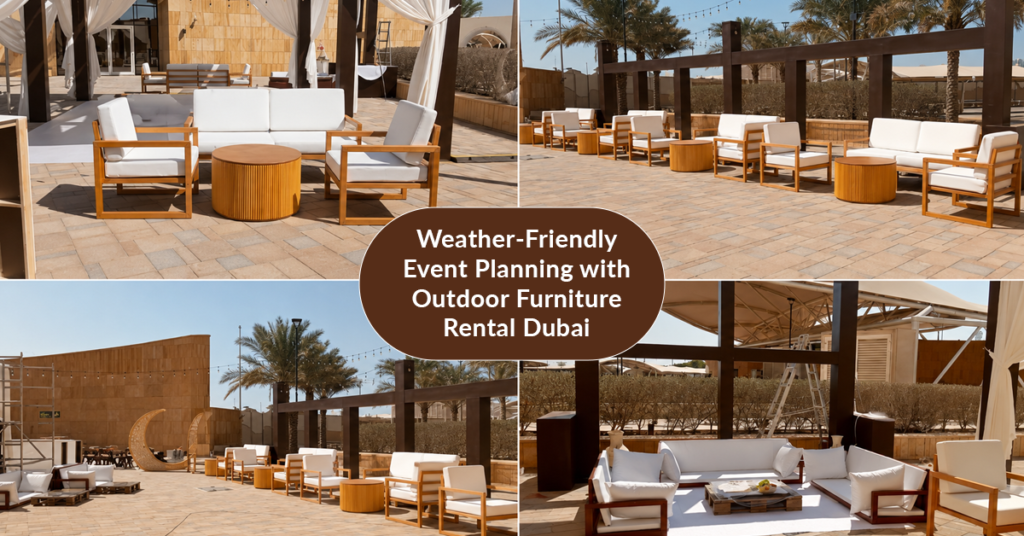outdoor furniture rental Dubai