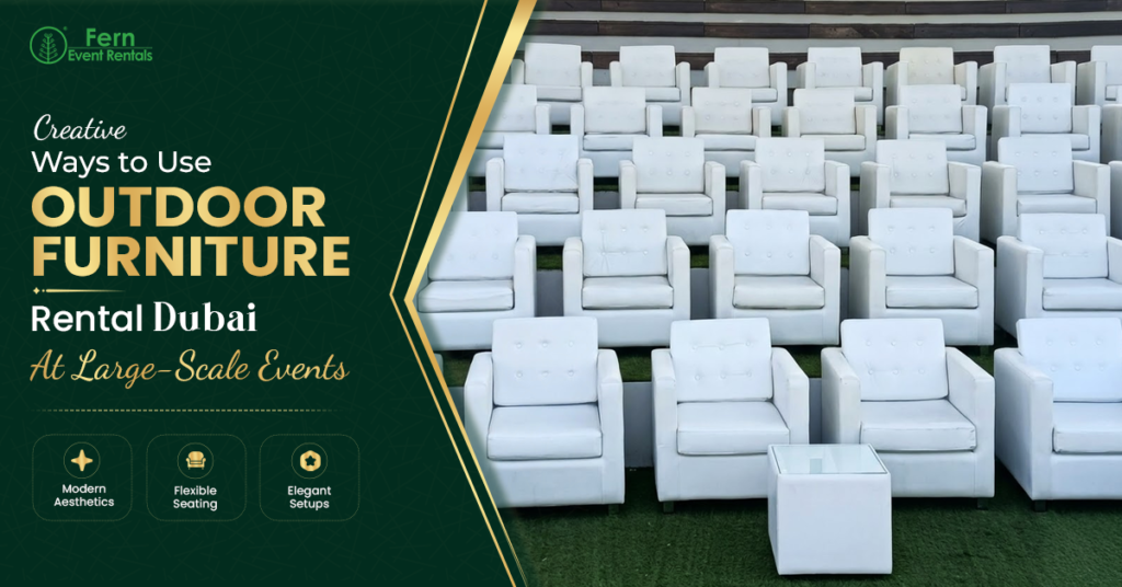 outdoor furniture rental Dubai