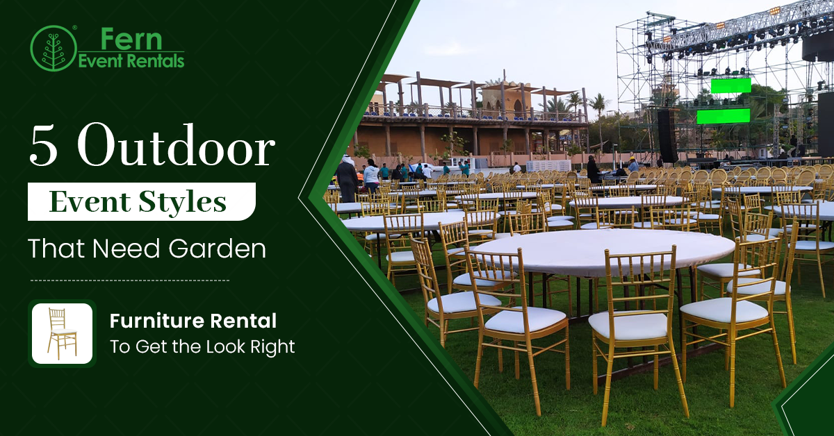 garden furniture rental dubai